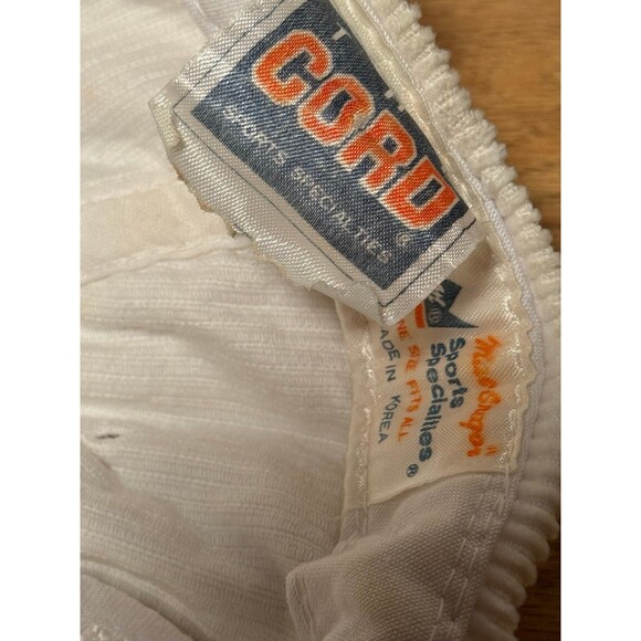 Vintage Sports Specialties New York Mets Cord Corduroy‎ Hat White Rare Script - Picture 7 of 7
